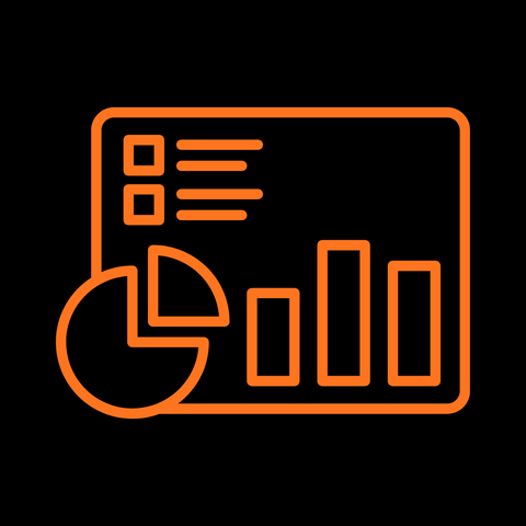 Analytics and reporting service icon – Trailblazer Creative